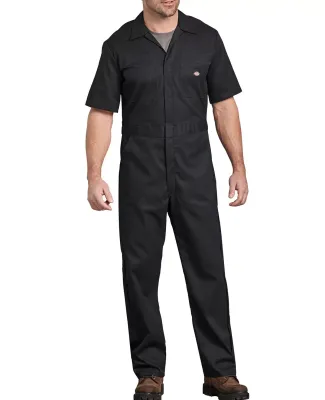 Dickies 33274 Men's FLEX Short-Sleeve Coverall BLACK _M