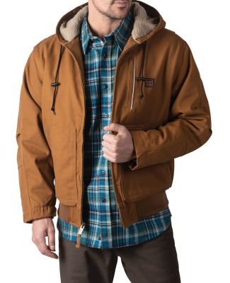 Dickies YJ839 Men's Mingus DWR Duck Hooded Bomber  PECAN