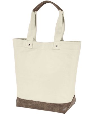 Authentic Pigment AP1921 Canvas Resort Tote in Natural/ brown