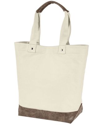 Authentic Pigment AP1921 Canvas Resort Tote in Natural/ brown