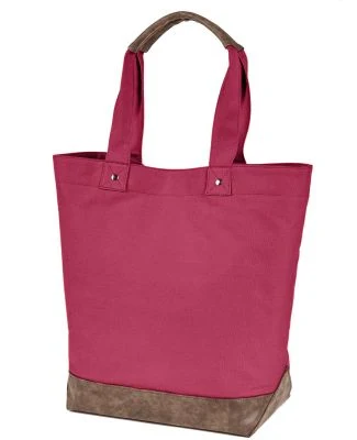 Authentic Pigment AP1921 Canvas Resort Tote in Chili/ brown