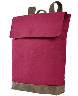 Authentic Pigment AP1922 Canvas Rucksack in Chili/ brown