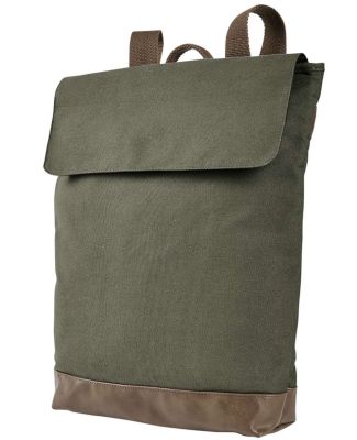 Authentic Pigment AP1922 Canvas Rucksack in Jungle/ brown