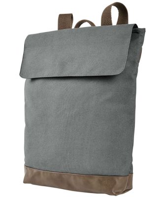 Authentic Pigment AP1922 Canvas Rucksack in Smoke/ brown