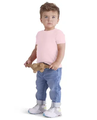 Delta Apparel 11000 Infant SS Tee in Soft pink
