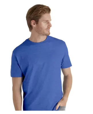 Delta Apparel 11600L   Adult S/S Tee in Royal heather