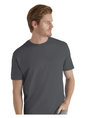Delta Apparel 11600L   Adult S/S Tee in Charcoal