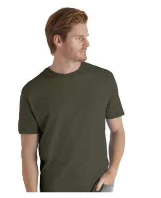Delta Apparel 11600L   Adult S/S Tee in Moss
