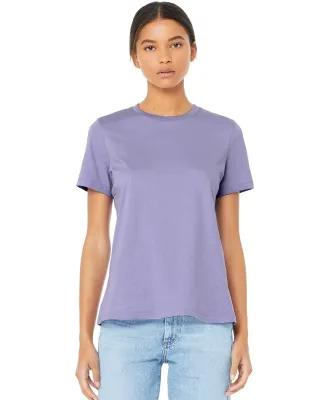Bella + Canvas 6400 Womens Relaxed Short Cotton Je in Dark lavender