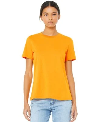 Bella + Canvas 6400 Womens Relaxed Short Cotton Je in Gold
