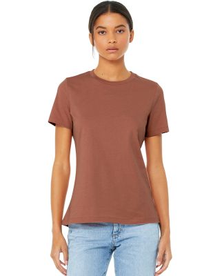 Bella + Canvas 6400 Womens Relaxed Short Cotton Je in Terracotta