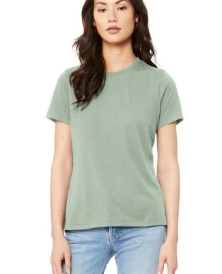 Bella + Canvas 6400 Womens Relaxed Short Cotton Je in Dusty blue