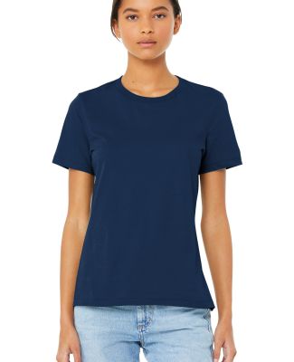 Bella + Canvas 6400 Womens Relaxed Short Cotton Je NAVY