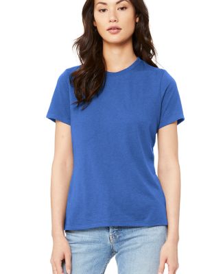 Bella + Canvas 6400 Womens Relaxed Short Cotton Je in True royal