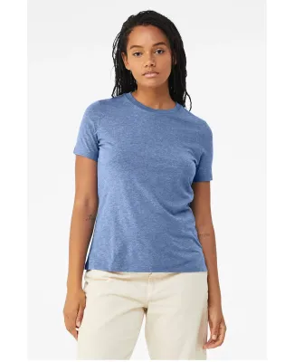 Bella + Canvas 6413 Women’s Relaxed Fit Triblend in Blue triblend