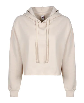 4150 Womens Crop Hoodie in Dust