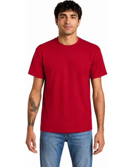 Alstyle 1301 Heavyweight Plain T Shirt by American in Cardinal