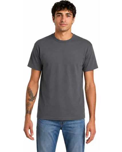 Alstyle 1301 Heavyweight Plain T Shirt by American in Charcoal