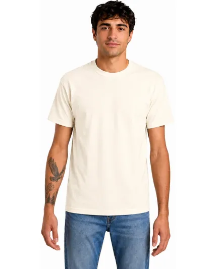 Alstyle 1301 Heavyweight Plain T Shirt by American in Cream
