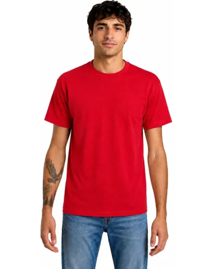 Alstyle 1301 Heavyweight Plain T Shirt by American in Red