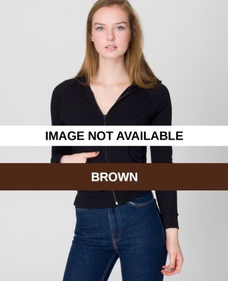 5399 American Apparel California Zip-Front Fleece  Brown