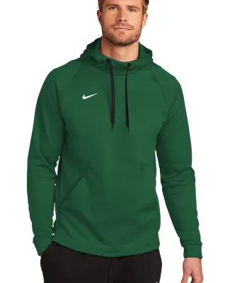 Nike CN9473  Therma-FIT Pullover Fleece Hoodie Tm Dark Green