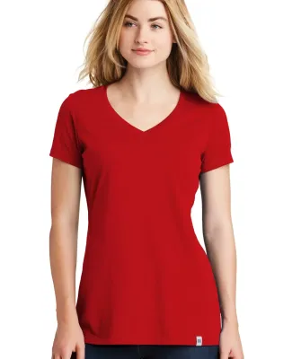 New Era LNEA101     Ladies Heritage Blend V-Neck T Scarlet