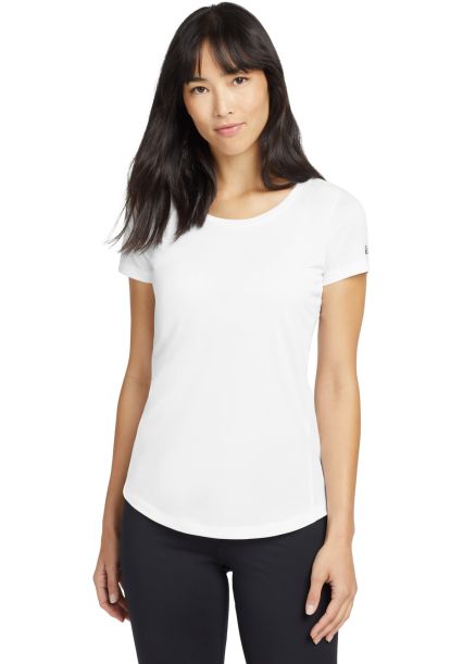 New Era LNEA200 Ladies Series Performance Scoop Te in White solid