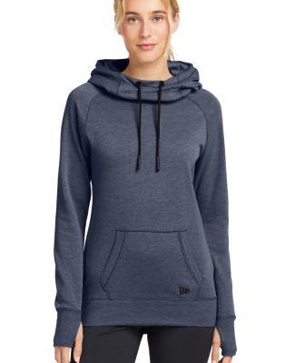 New Era LNEA510     Ladies Tri-Blend Fleece Pullov in True navy heather
