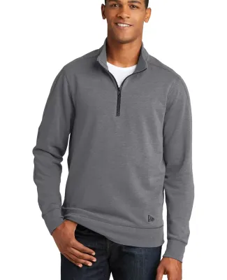 New Era NEA512     Tri-Blend Fleece 1/4-Zip Pullov Shadow Grey He