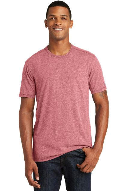 New Era NEA130     Tri-Blend Performance Crew Tee in Crimson