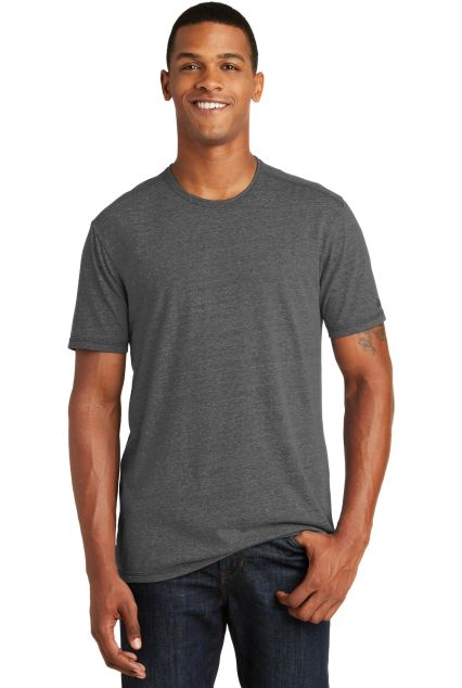New Era NEA130     Tri-Blend Performance Crew Tee in Dark graphite