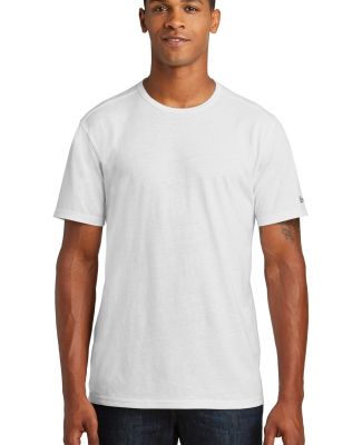 New Era NEA130     Tri-Blend Performance Crew Tee in White solid