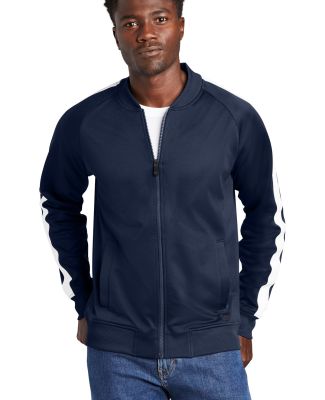 New Era NEA650     Track Jacket True Navy/Wht