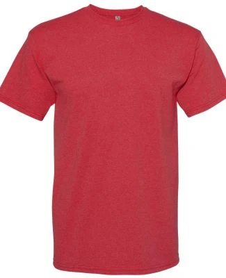 Alstyle 1701 Adult T Shirt by American Apparel in Heather red