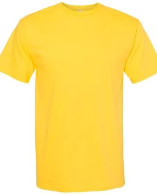 Alstyle 1701 Adult T Shirt by American Apparel in Yellow