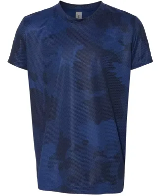 Alo Sport Y1009 Youth Performance T-Shirt Sport Royal Laser Camo