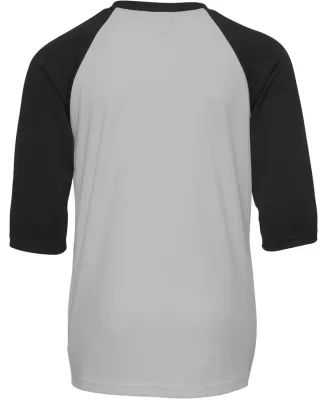 Alo Sport Y3229 Youth Baseball T-Shirt Sport Silver/ Black