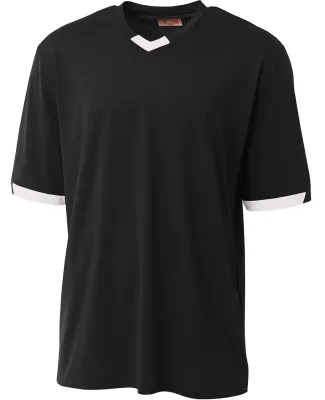 A4 Apparel  Men's Stretch Pro Baseball Jersey Black/White