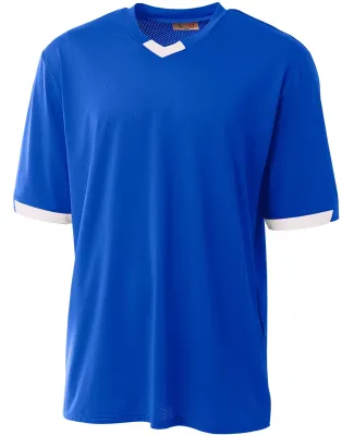 A4 Apparel  Men's Stretch Pro Baseball Jersey Royal/White