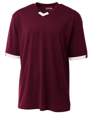 A4 Apparel  Youth Stretch Pro Baseball Jersey Maroon White