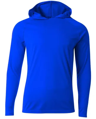 A4 N3409 - Cooling Performance Long Sleeve Hooded  ROYAL
