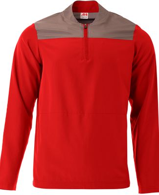 A4 N4014 - The Element 1/4 Zip Scarlet/Graphite