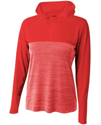 A4 NW4013 - The Slate 1/4 Zip Scarlet