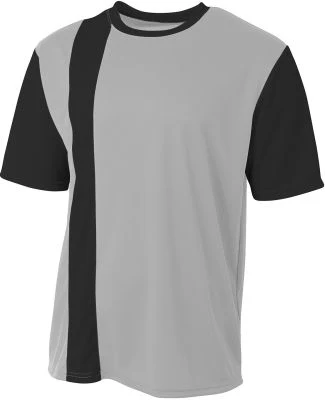 A4 N3016 - Legend Soccer Jersey in Silver/ black