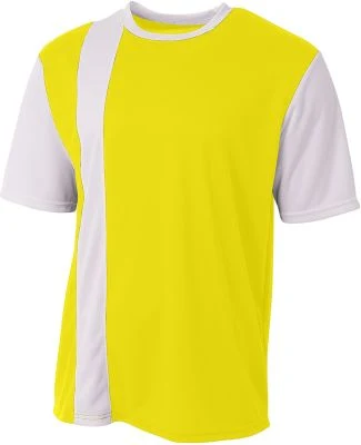 A4 N3016 - Legend Soccer Jersey in Sfty yellow/ wht