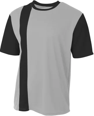 A4 N3016 - Legend Soccer Jersey in Silver/ black