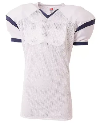 A4 N4265 - The Rollout Football Jersey White/Forest