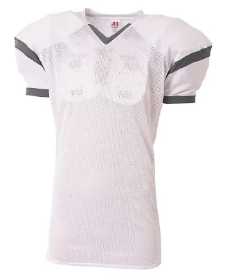A4 N4265 - The Rollout Football Jersey White/Graphite