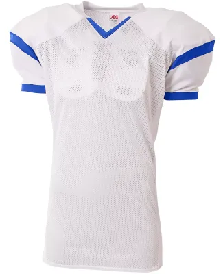A4 N4265 - The Rollout Football Jersey White/Royal